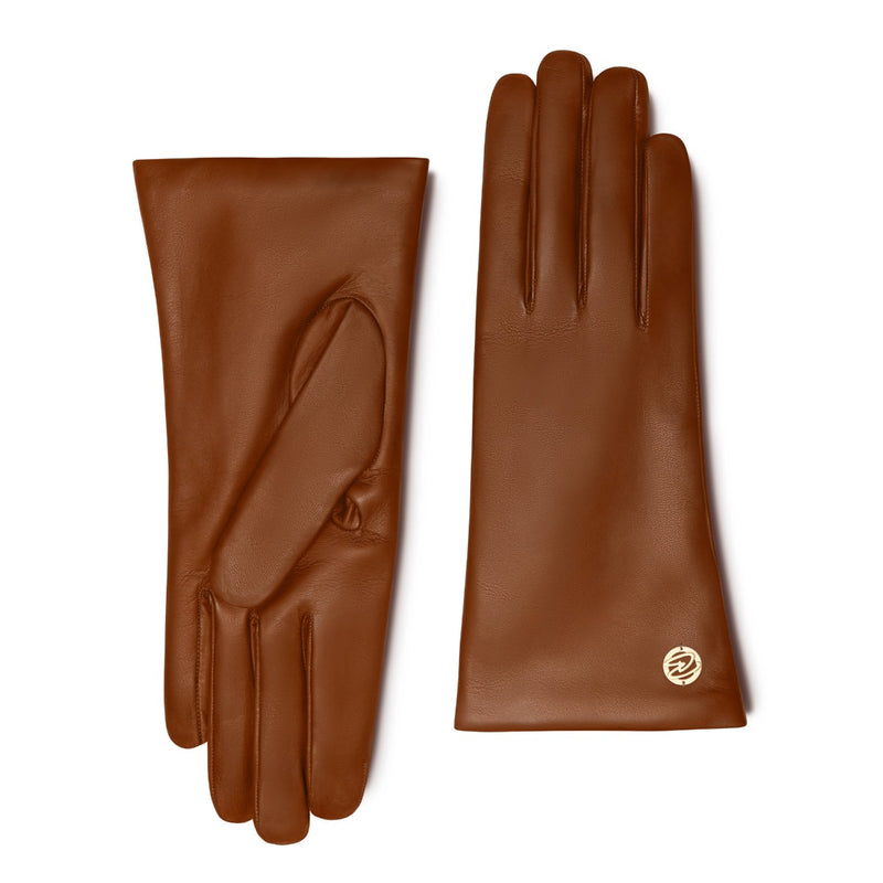 Isabel Bernard Honoré Eleanor Cognac Ziegenfell Leder Handschuhe IB67000-336-7-zoom-