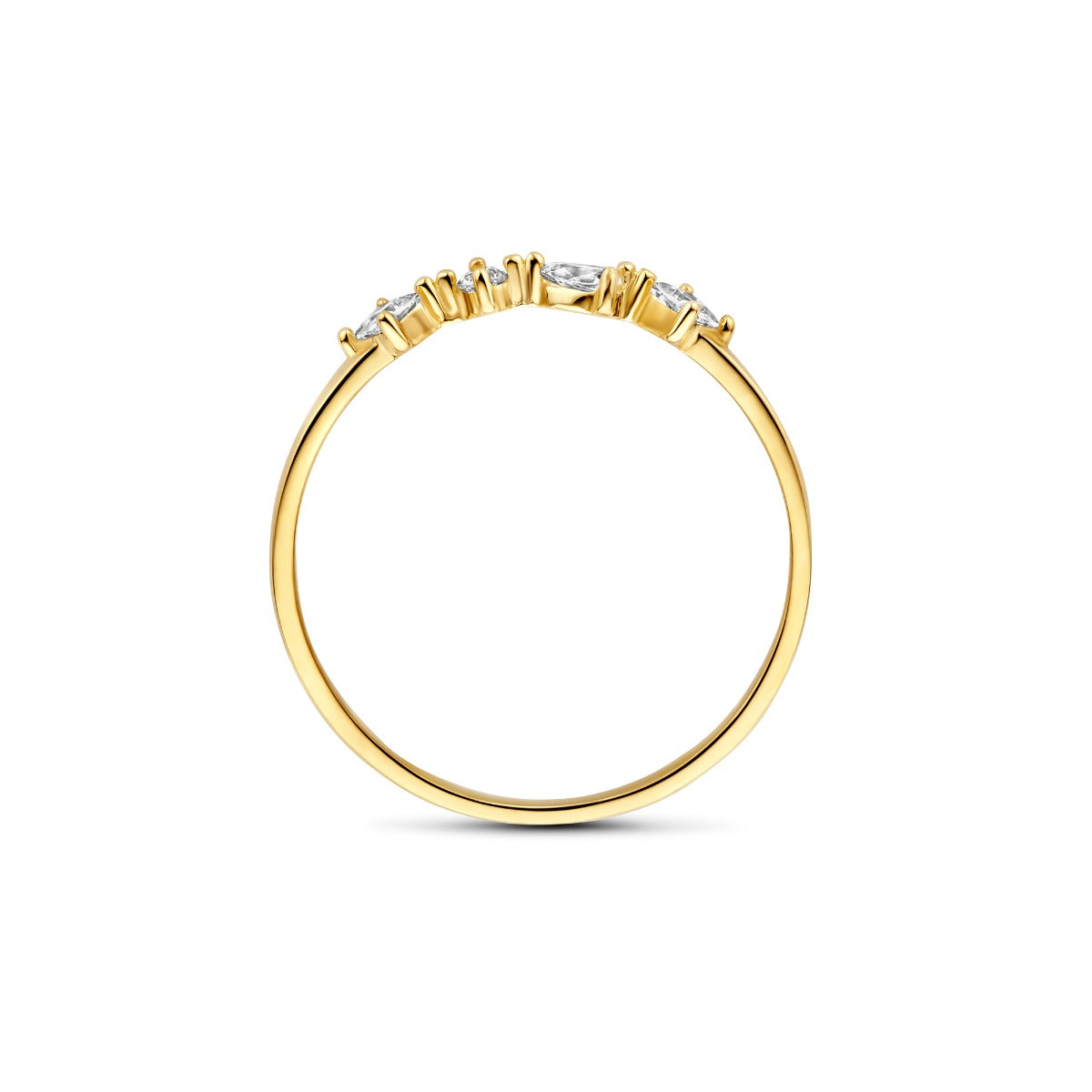 Beloro Jewels Monte Napoleone Mea 9 karat gold ring with zirconia BO330030-50