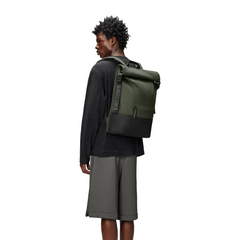 Rains Trail Green Rolltop Backpack R14320-03