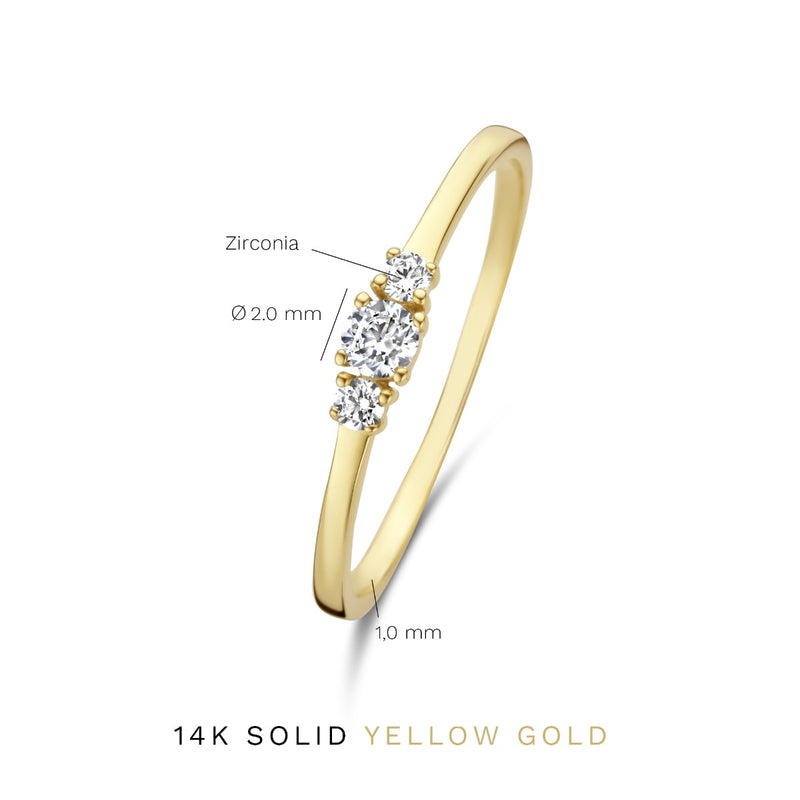 Isabel Bernard Rivoli Esmée 14 Karat | Gold Ring IB330050-50-zoom-