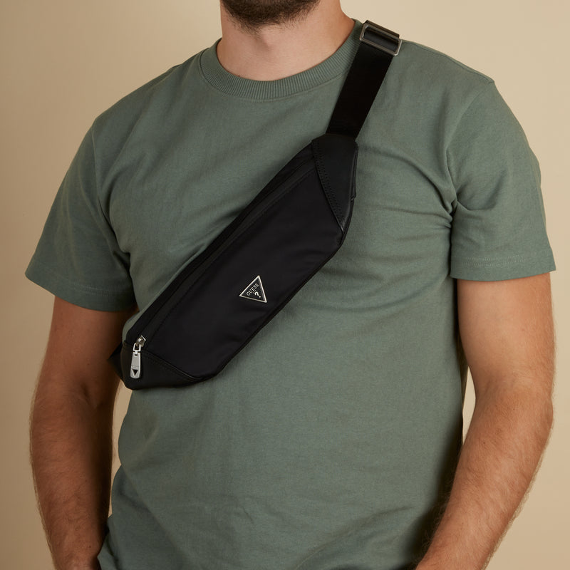 GUESS Certosa herren Bauchtasche Schwarz HMECRN-P3432-BLA-zoom-