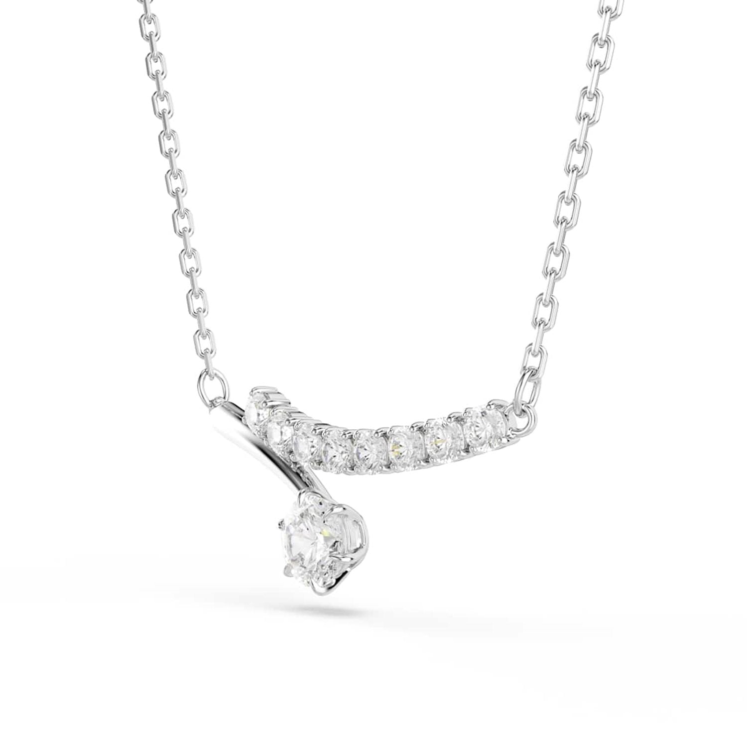 Swarovski Matrix Crash Silver-Tone Necklace 5753568