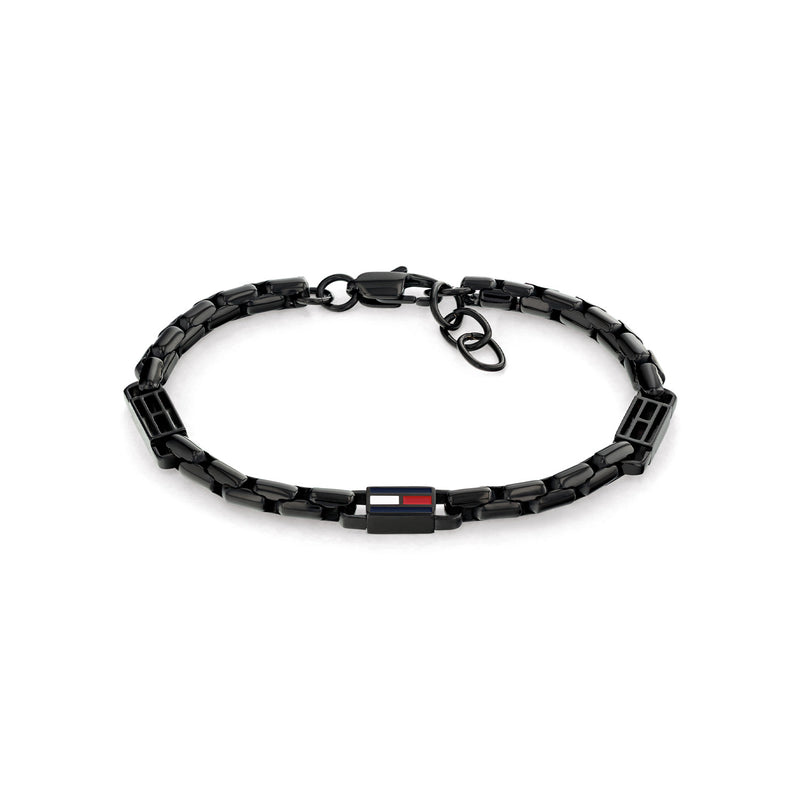 Tommy Hilfiger Edelstahl Schwarzes Herren Gliederarmband TJ2790676-zoom-