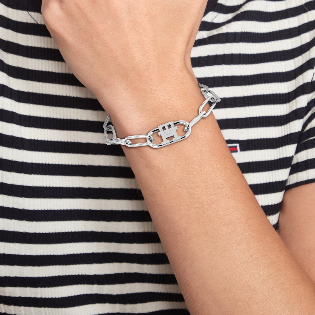 Tommy Hilfiger Jewels Monogram Silver-coloured Bracelet TJ2780728