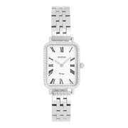 OOZOO Vintage Silberne Und Weiße Damenuhr C20413