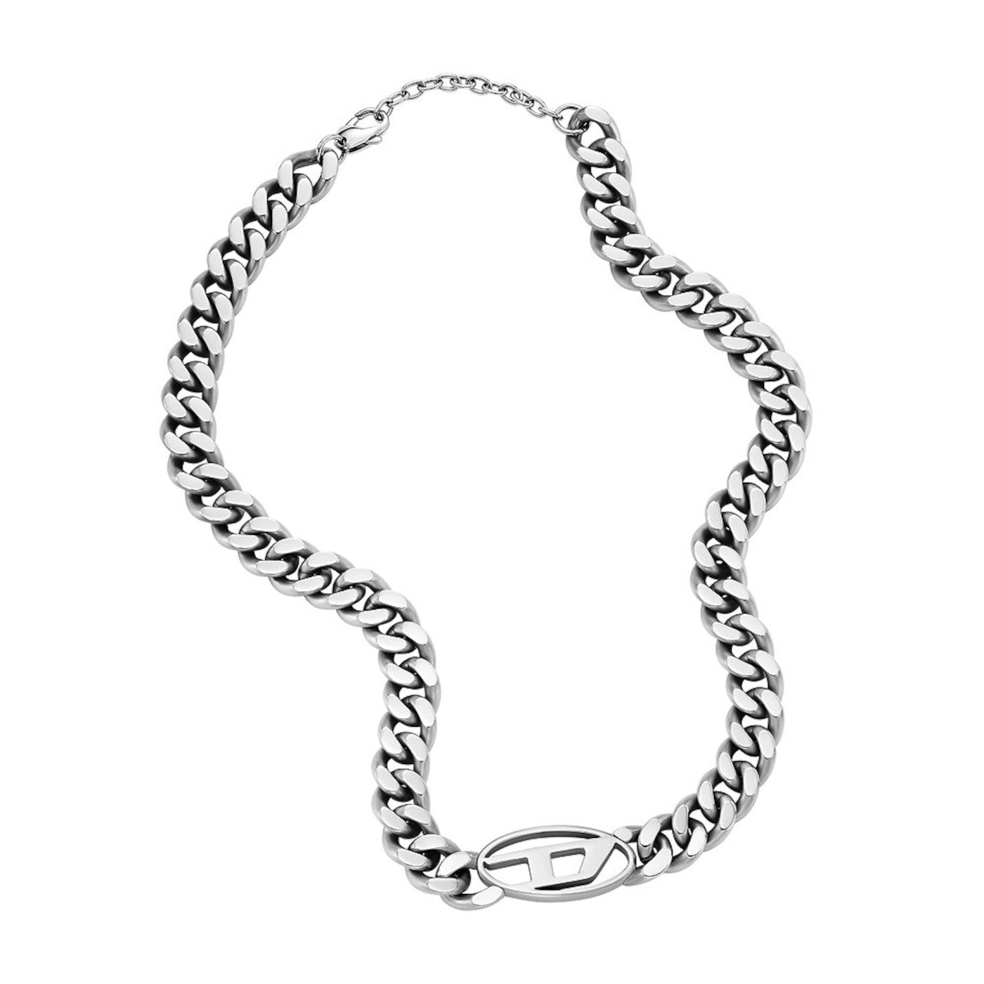 Diesel Steel Silver Necklace DX1433040