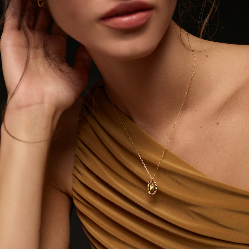 P D Paola 925 Sterling Silberen Goldfarbene Buchstabe V Kette CO01-281-U-zoom-