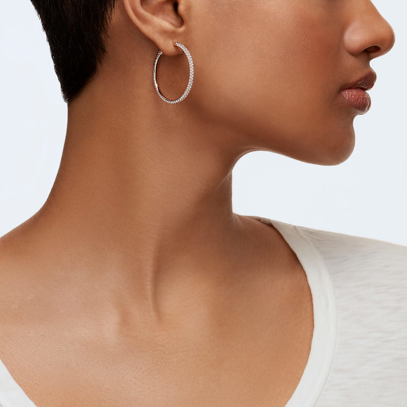 Swarovski damen Creolen Roségold 5383938-zoom-