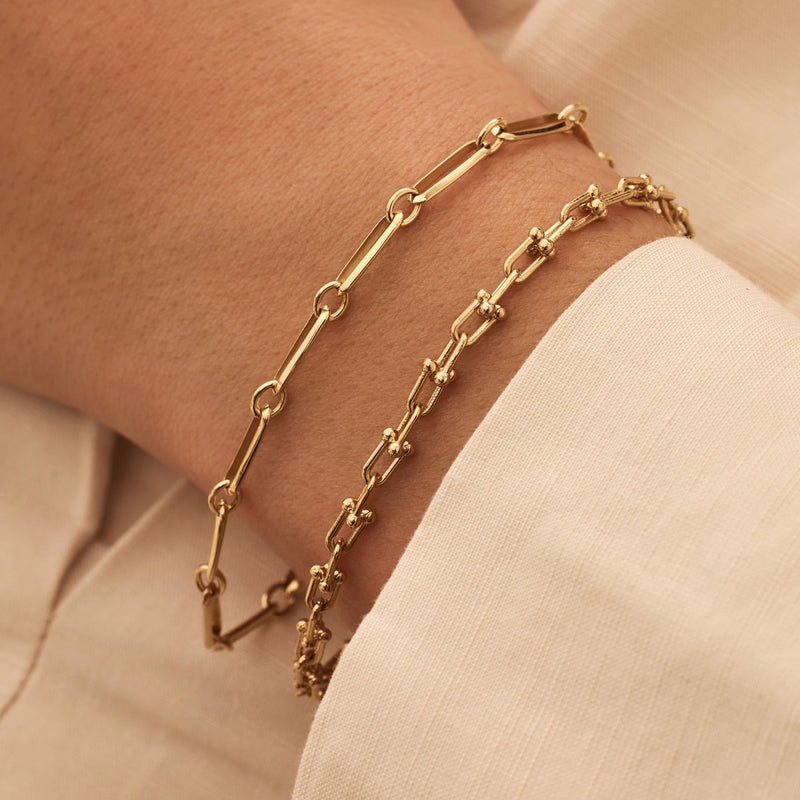 Isabel Bernard Aidee Royale 14 Karat Gold Link Halskette IB320140-zoom-