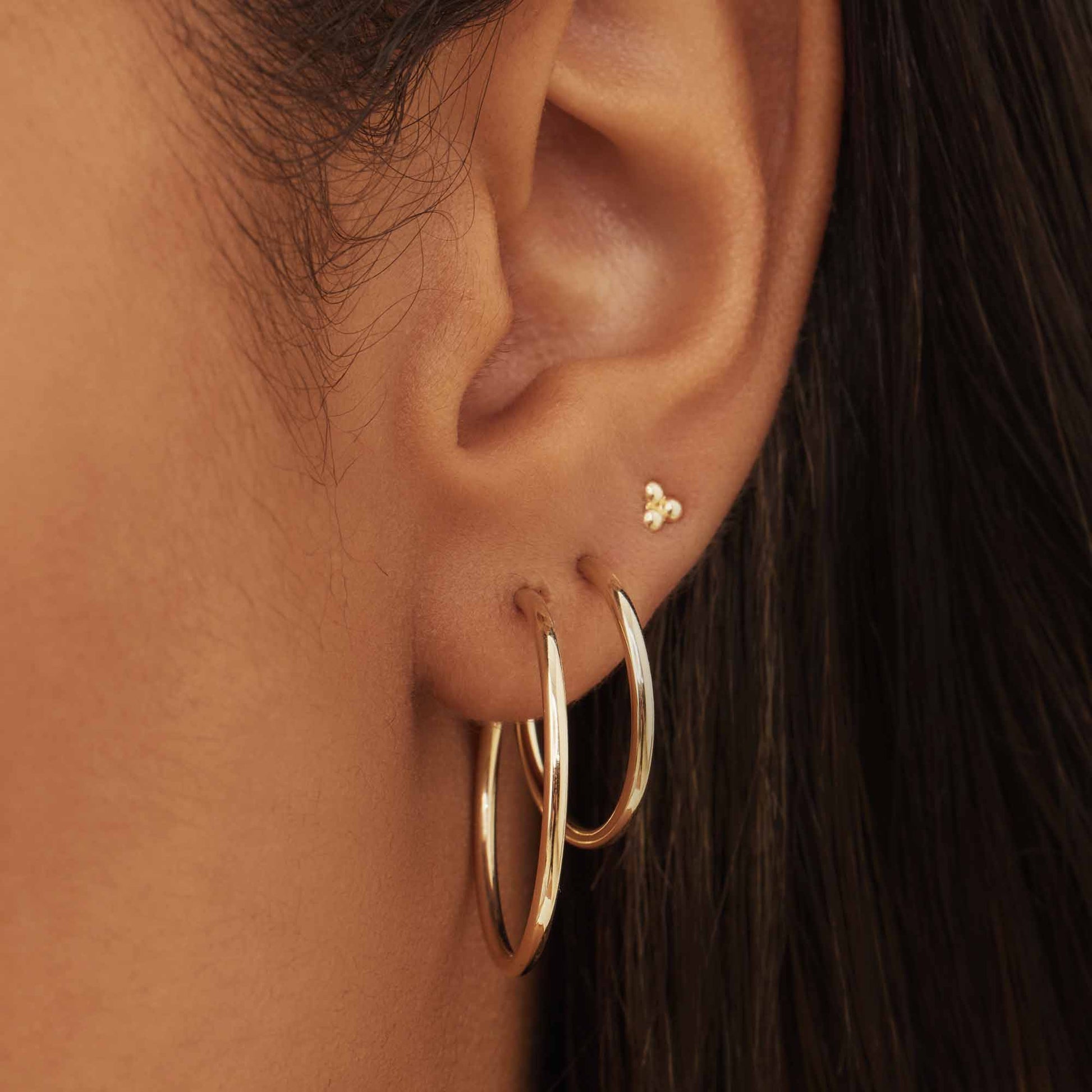 Isabel Bernard Cadeau d'Isabel 14 Carat Golden Earrings set IB90075