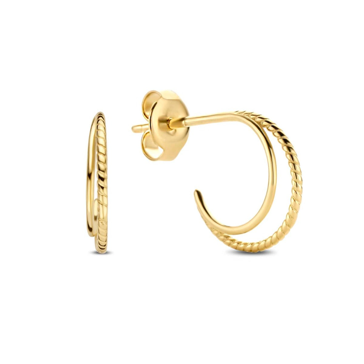Jackie Gold 14 karat gold Hoop Earrings JKE20.035