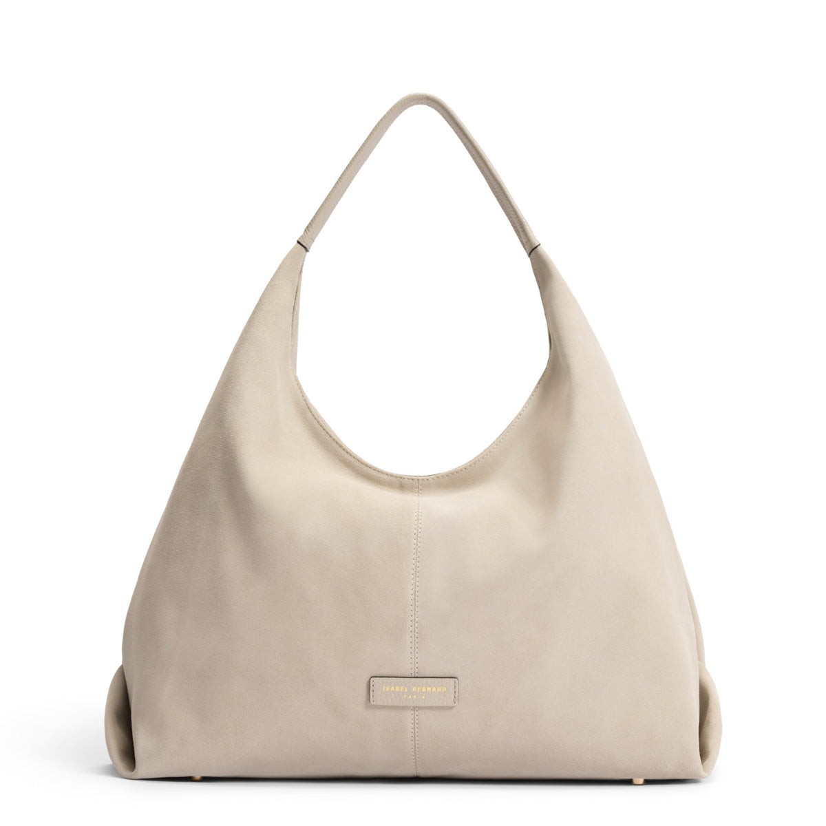 Isabel Bernard Honoré Grace cream suede shoulder bag IB25093-170