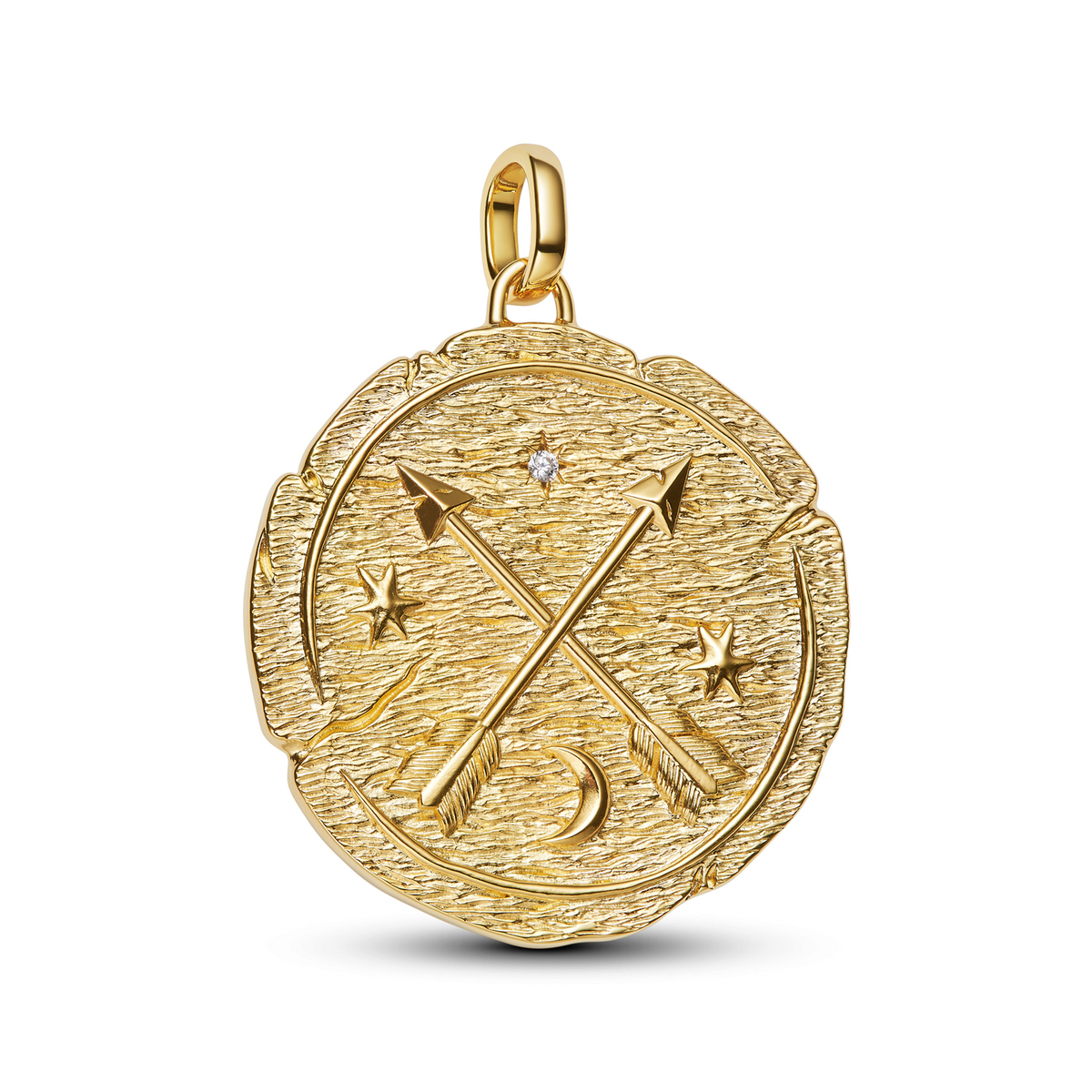 Pandora ME Gold Plated Arrows Coin Charm 764084C01