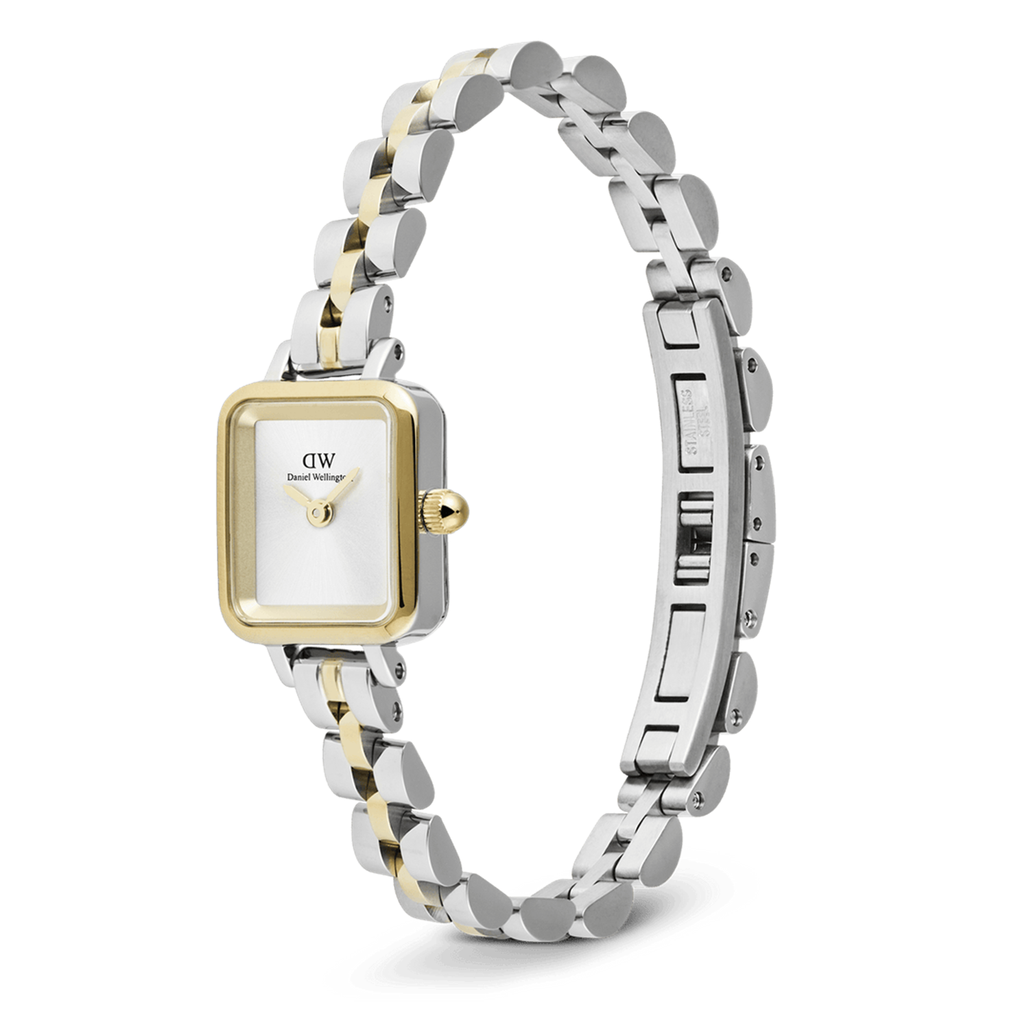 Daniel Wellington Quadro Mini Arch 3-Link Bicolor Women's Watch DW00100925