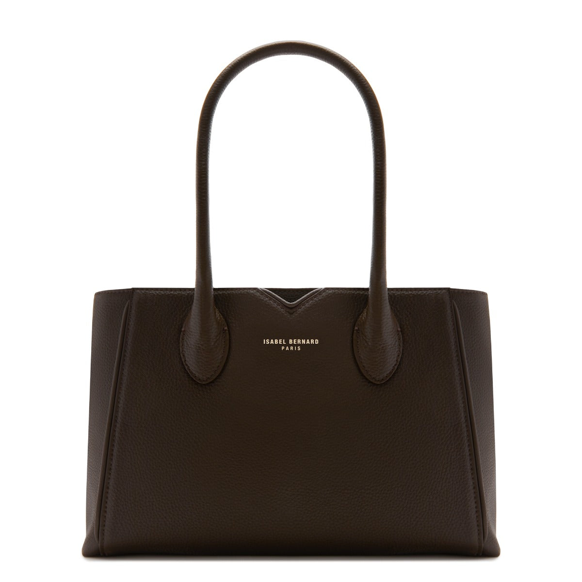Isabel Bernard Honoré Cloe Midi brown calfskin leather handbag IB25082-031