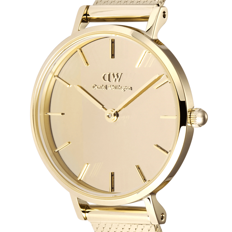 Daniel Wellington Petite&Quadro Mini Reflection Goldene Damenuhr DW00100797-zoom-