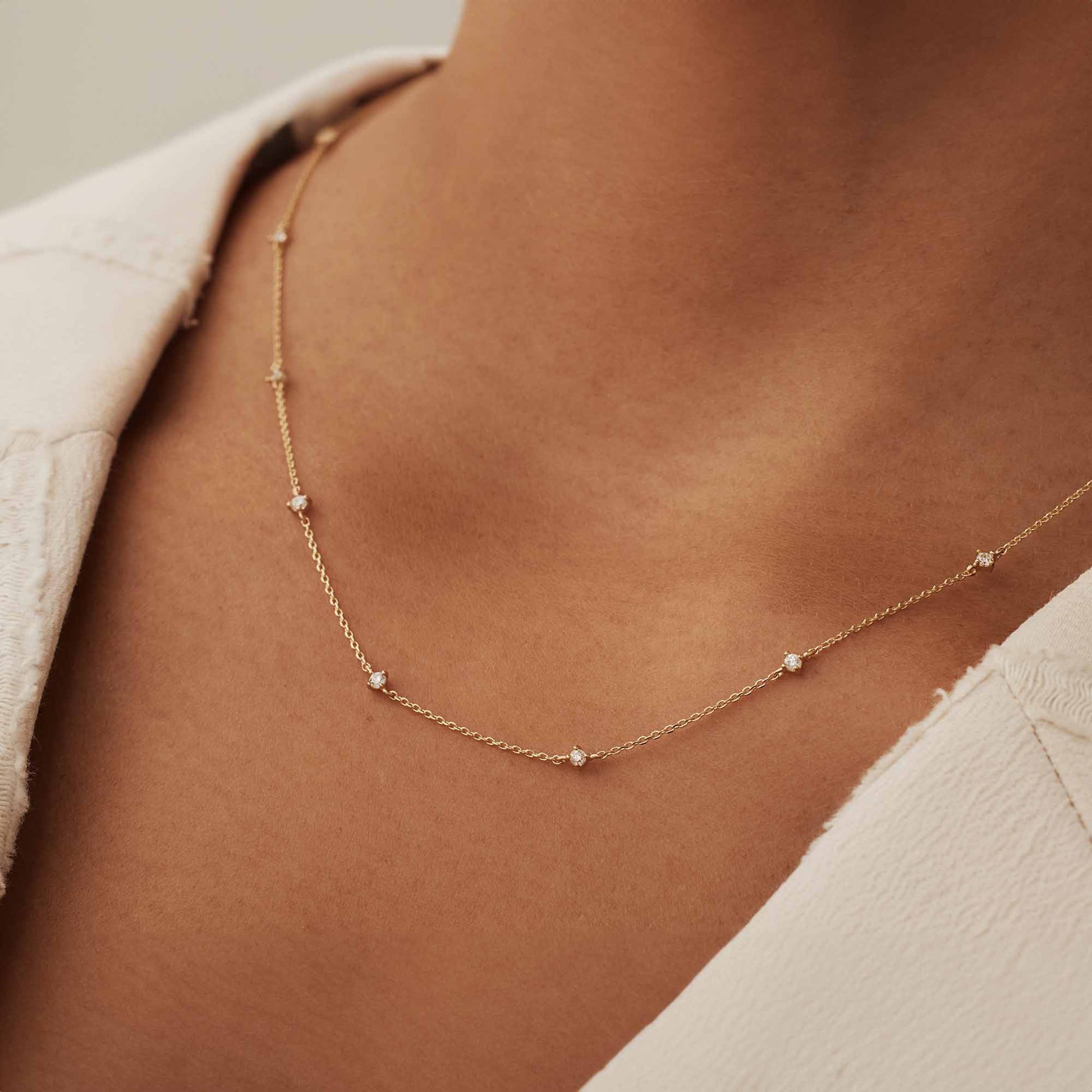 Isabel Bernard Rivoli Esmée 14 Carat Golden Necklace IB340123