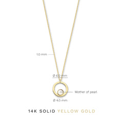 Isabel Bernard Belleville Nova 14 Carat Golden Necklace IB340029 (Length: 40.00-45.00 cm)