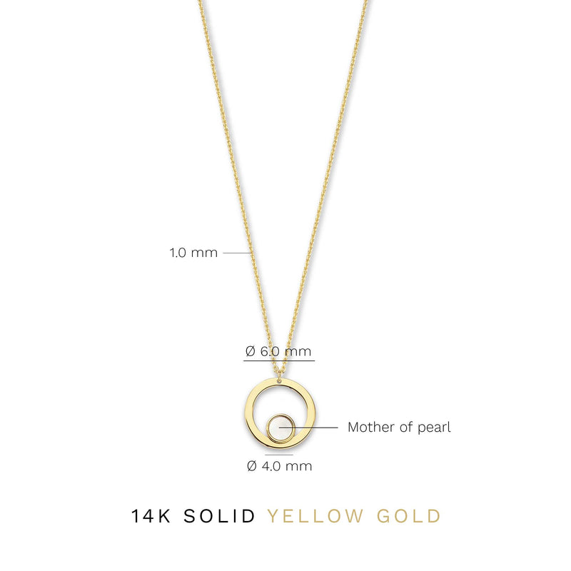 Isabel Bernard Belleville Nova 14 Karat | Gold Halskette IB340029-zoom-