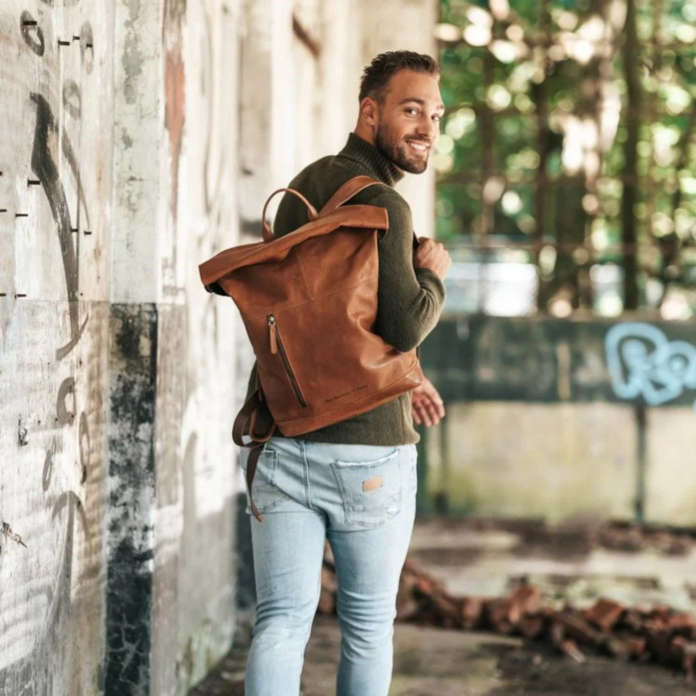 The Chesterfield Brand Cognac Backpack C58.030931
