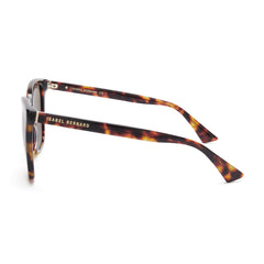 Isabel Bernard La Villette Raison Brown Tortoise Vierkante Sunglasses IB400007-14-14