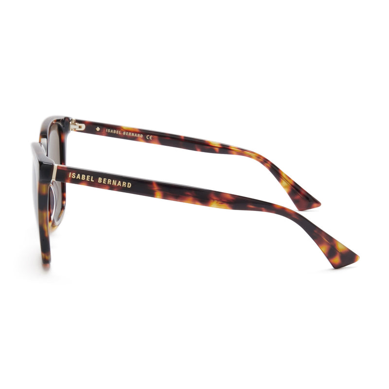 Isabel Bernard La Villette Raison Braun Tortoise Quadratisch Sonnenbrille IB400007-14-14-zoom-
