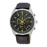 Seiko Chronograph herren Uhr Braun SSB385P1