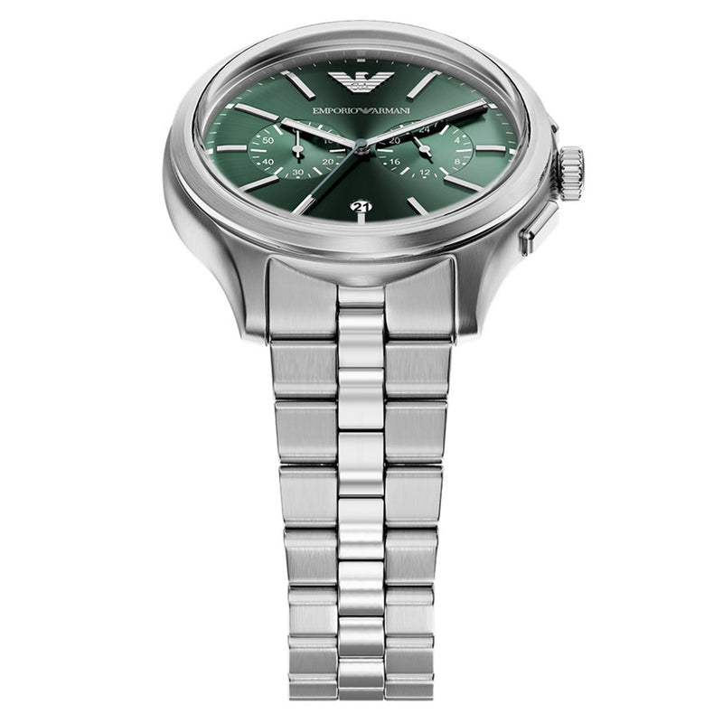 Emporio Armani Round Green Dial Watch AR11746-zoom-