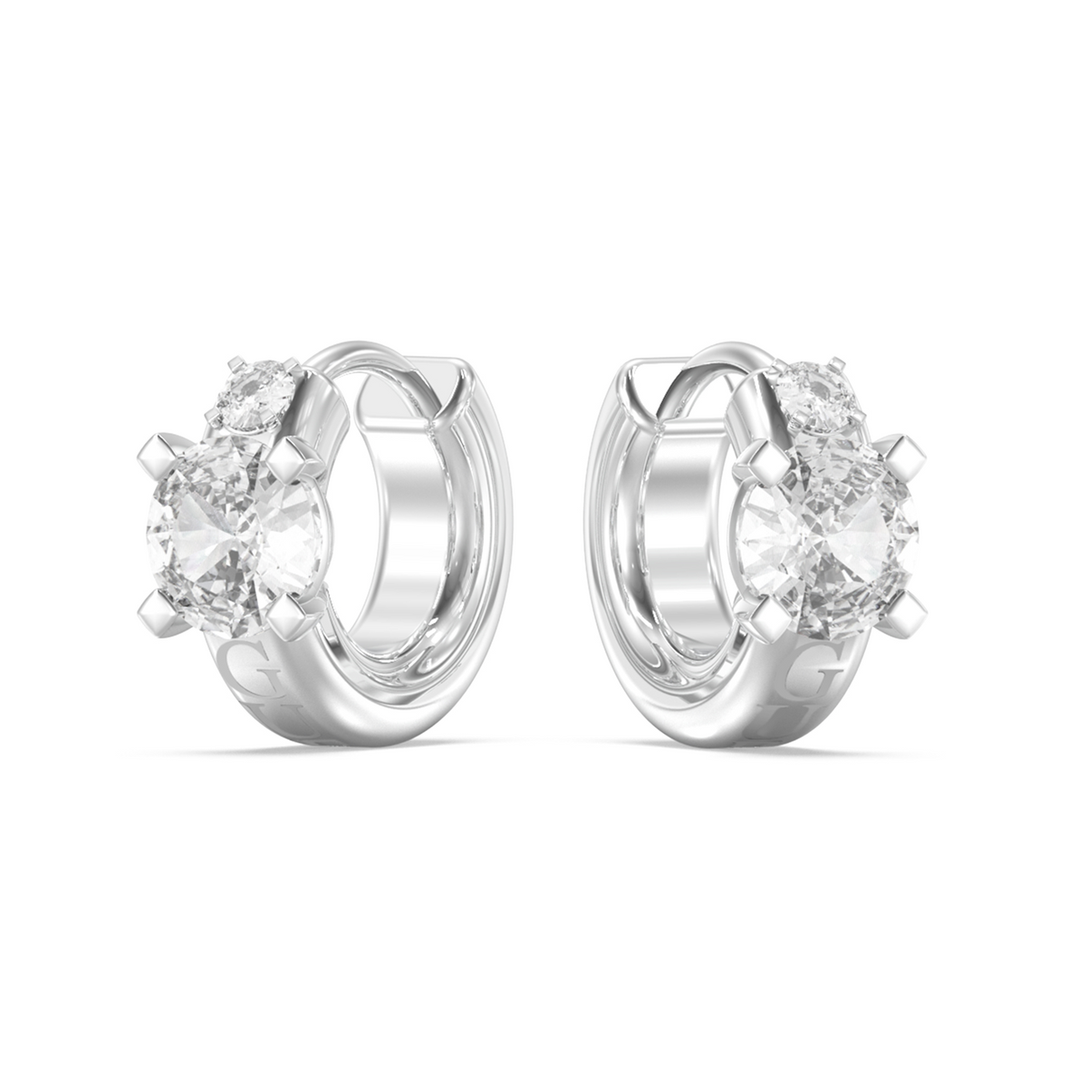 Guess Piercing Studio Silver Earrings JUBE06270JWRHT-U