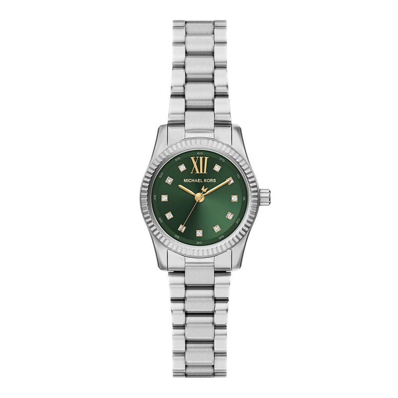 Michael Kors Lexington Round Green Dial Watch MK7580-zoom-