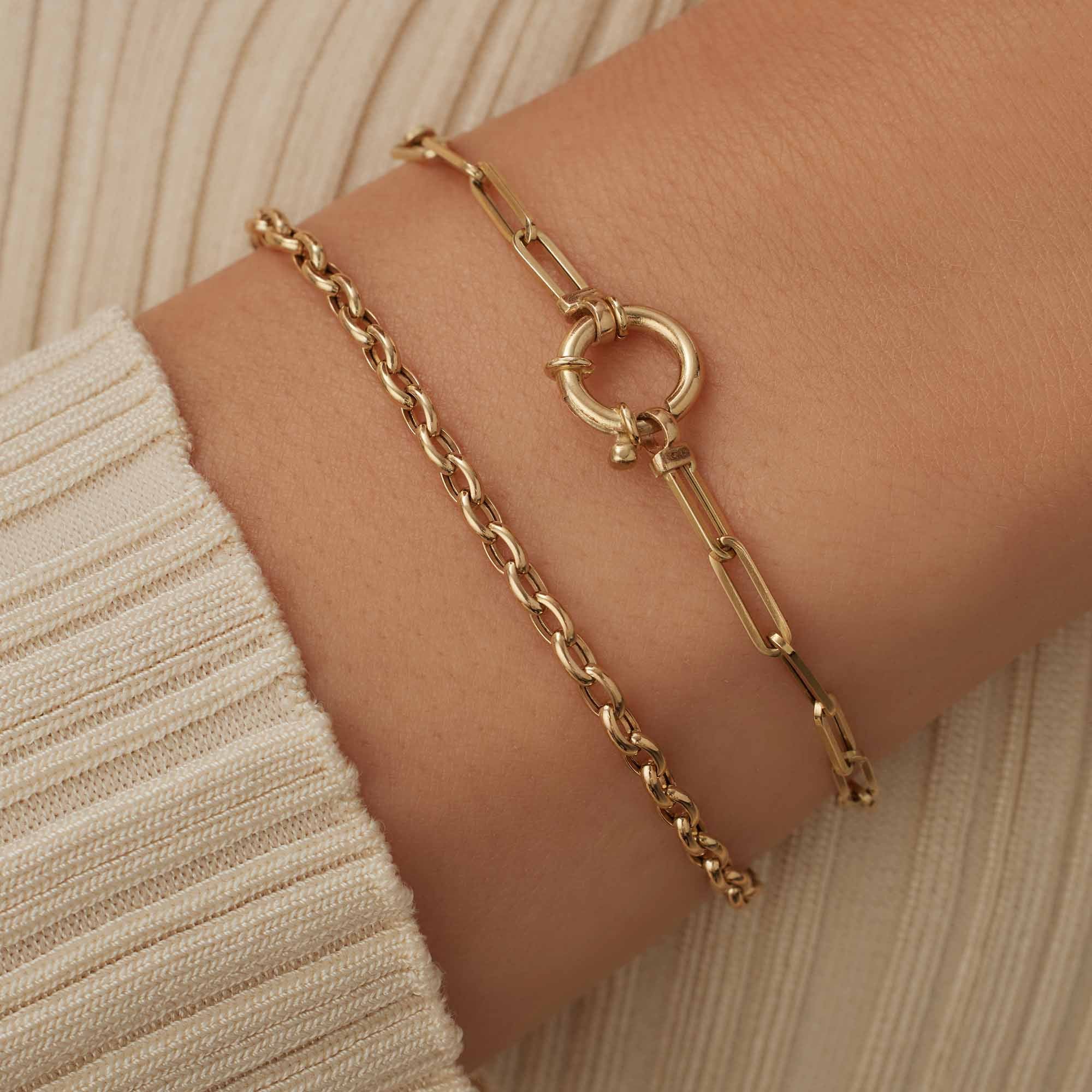 Isabel Bernard Aidee Odile 14 Carat Golden Chain bracelet IB320128