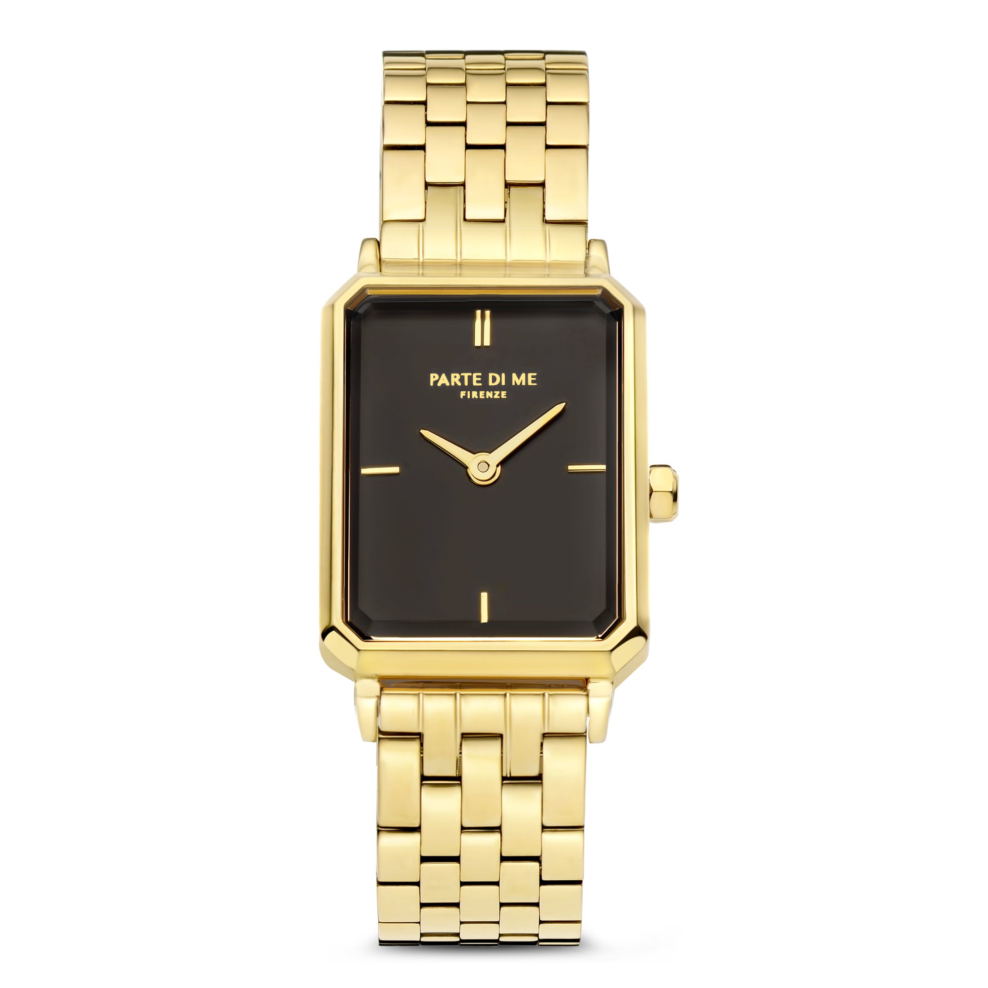 Parte Di Me Orologio Rechthoekig Women'sWatch Gold-coloured and Black PDM09001