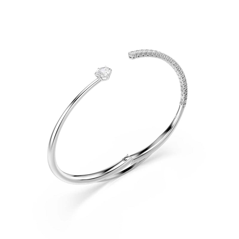 Swarovski Matrix Crash Silberfarbenes offenes Armband 5753569-zoom-