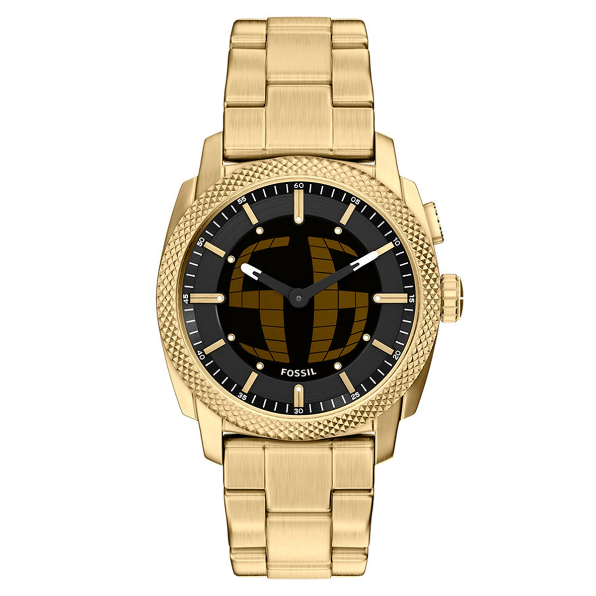 Fossil Machine Round Black Dial Watch FS6157