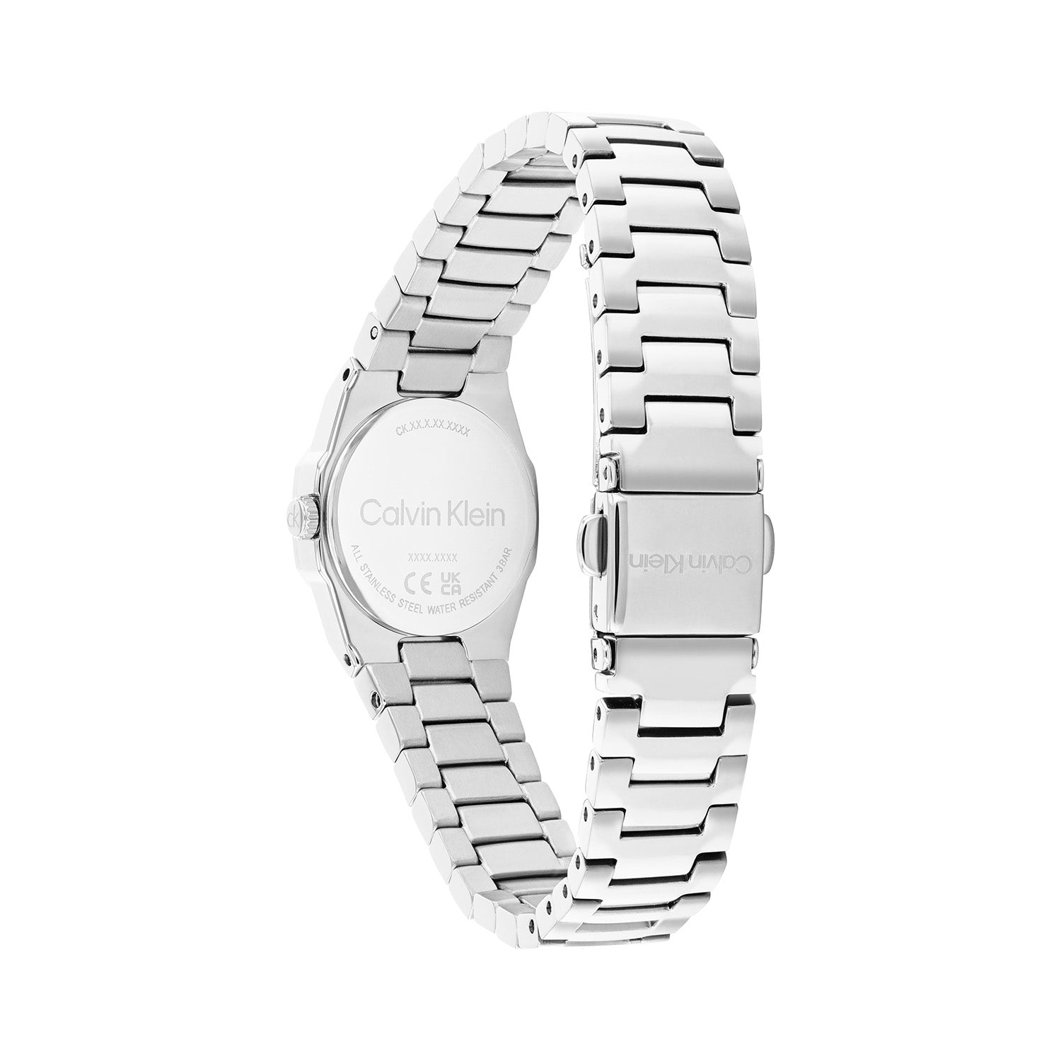 Calvin Klein Geometric Elegance Wit Dames Horloge 2002-CK25100141