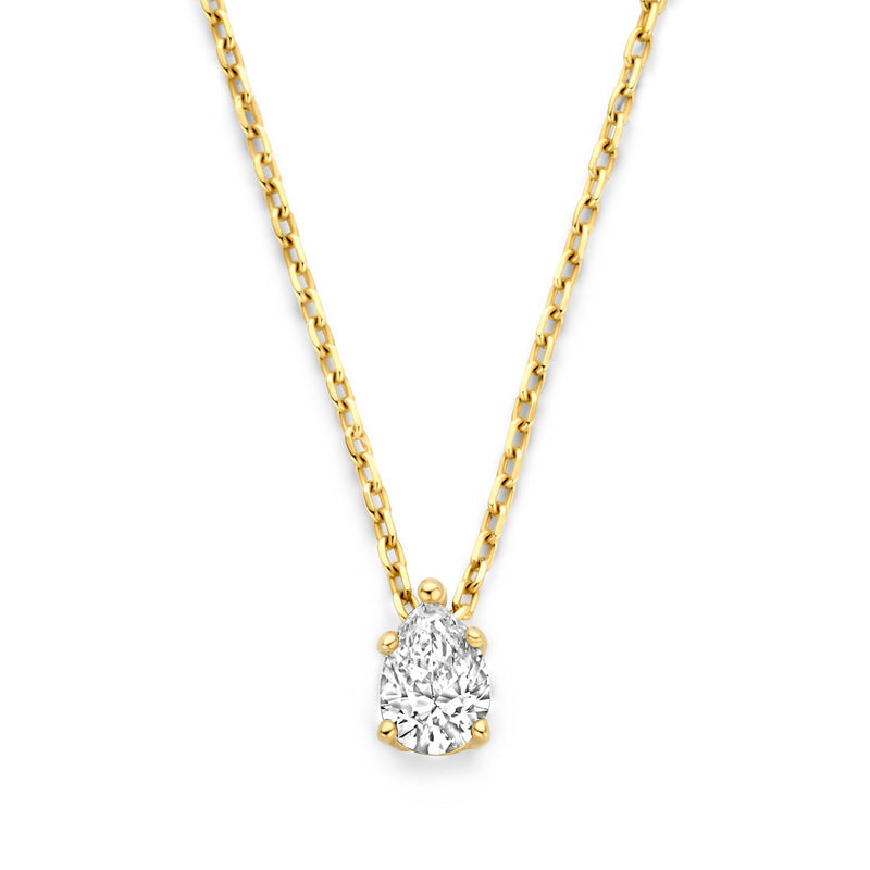 Isabel Bernard De la Paix Eloise 14 karat gold necklace with diamond 0.15 carat IBD350026-zoom-