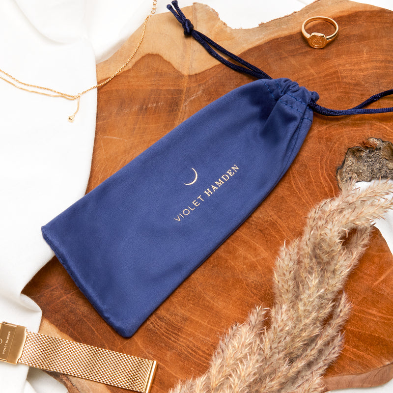 Violet Hamden Sunrise Roségoldfarbenes Mesh-Armband (14 mm) VH43008-zoom-