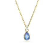 Swarovski Chroma Halskette in Goldoptik mit blauem Kristallanhänger 5757786