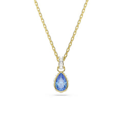 Swarovski Chroma Gold-Tone Necklace with Blue Crystal Pendant 5757786