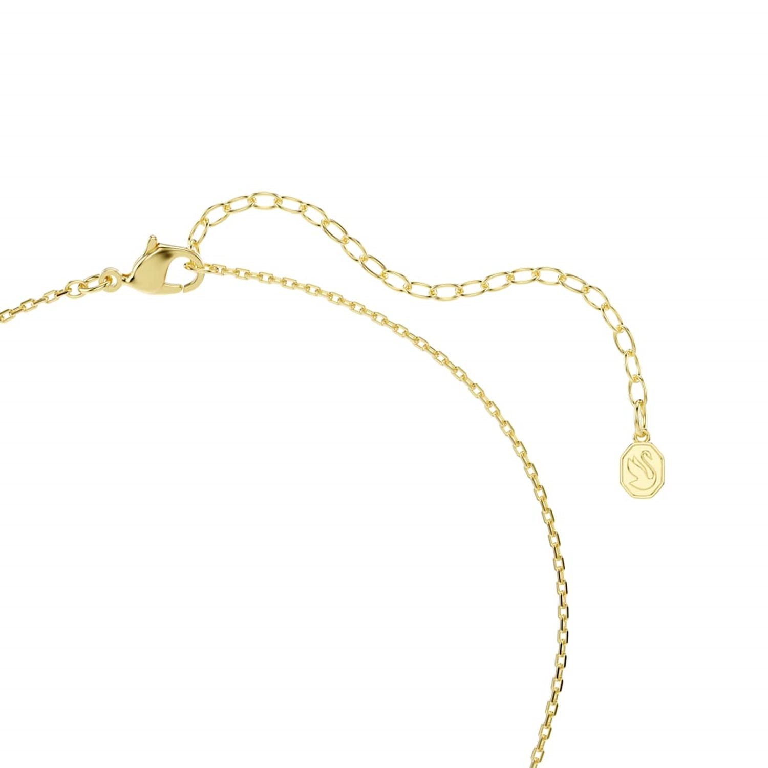 Swarovski Chroma Gold-Tone Necklace with Blue Crystal Pendant 5757786