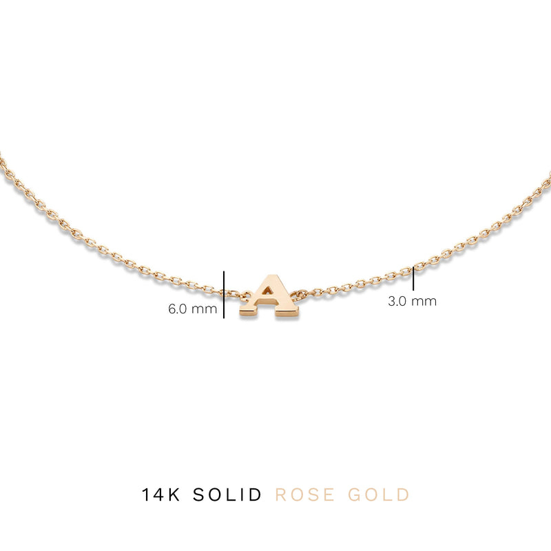 Isabel Bernard La Concorde Rachel 14 Karat | Roségold Initiale Armband IB320042-Z-zoom-