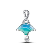 Pandora Moments Murano Glass And Enamel Manta Ray Charm-Anhänger 794685C01