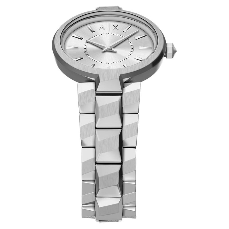 Armani Exchange Audora Round Silver Dial Watch AX4405-zoom-