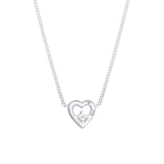 Elli 925 Sterling Silver Necklace with Diamond (0.03 ct) 2004-BF-0007592-001