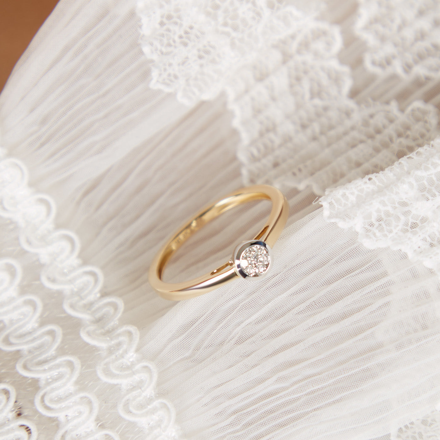 Blush Diamonds 14k Gold Ring with Diamond 1653BDI/56