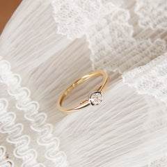 Blush Diamonds 14k Gold Ring with Diamond 1653BDI/56