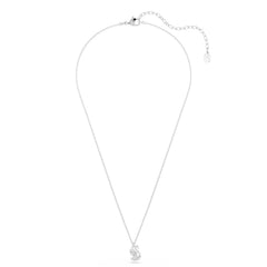 Swarovski Swan Pave Silver-Tone Necklace 5754347