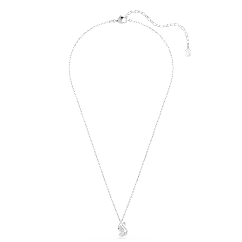 Swarovski Schwanen-Pavé-Halskette in Silberoptik 5754347-zoom-