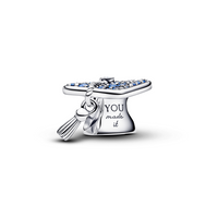 Pandora Moments Sparkling Blue 2026 Graduation Cap Charm 794461C01
