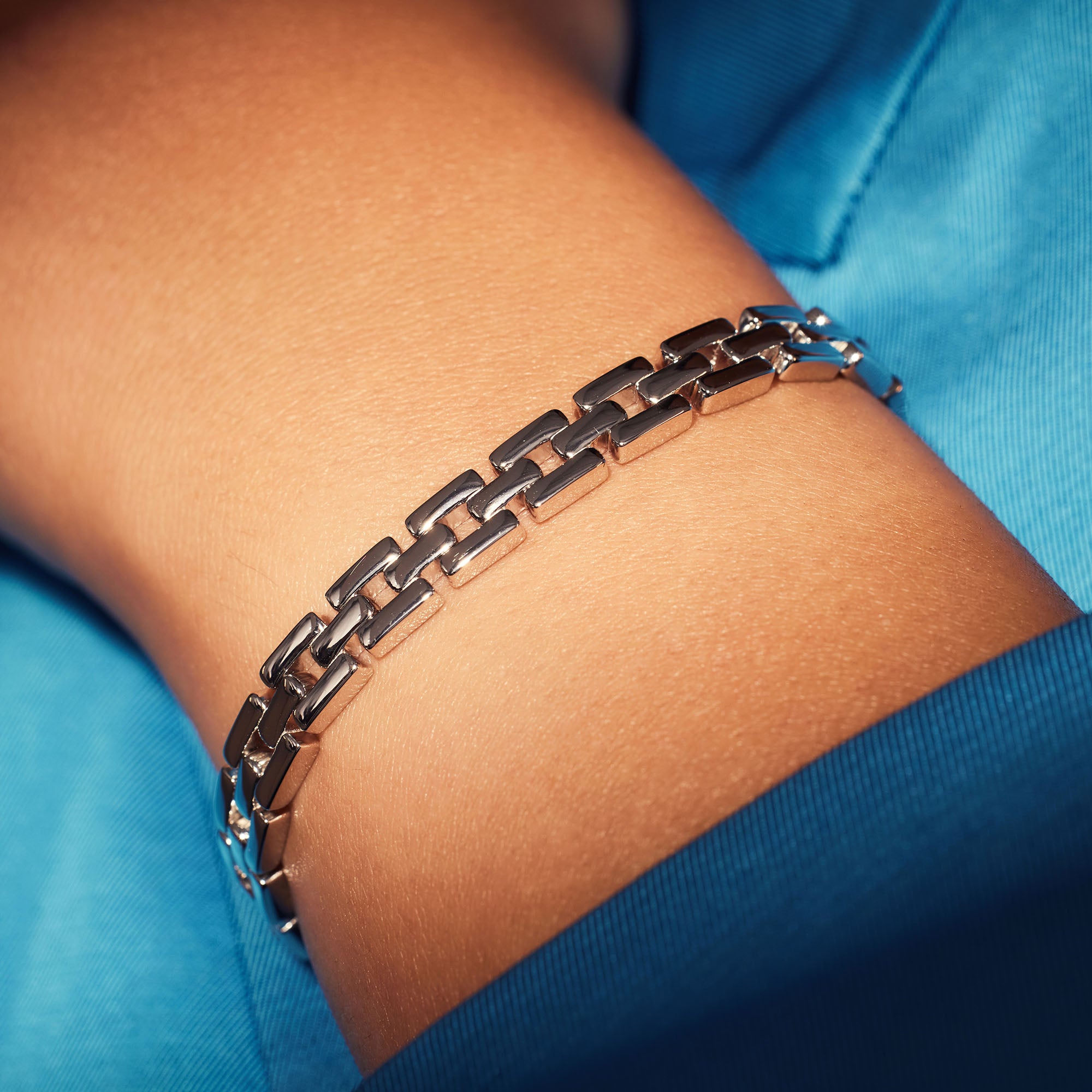 Parte Di Me Bibbiena Poppi Dante 925 Sterling Silver Link Bracelet PDM32114
